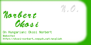 norbert okosi business card